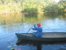 Dawn canoeing at Lamanai